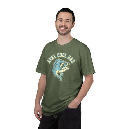 Reel Cool Dad T-Shirt In Lightweight adventure tee for outdoor lovers Perfect for hiking camping or road trips Made from soft breathable cotton for all-day comfort Ideal for nature lovers and adventurers FAYO Threads outdoor apparel remember Fun Awaits You Outside