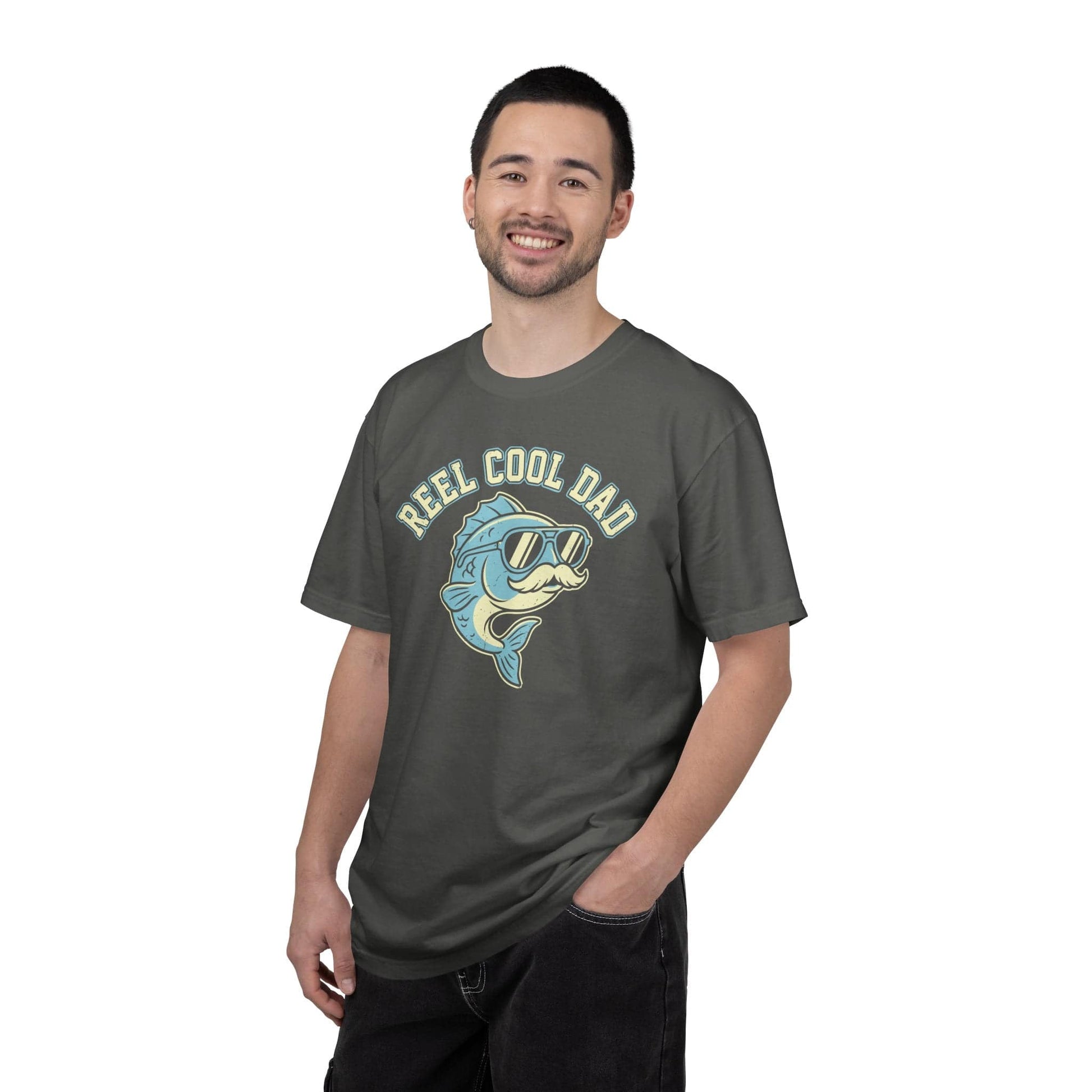 Reel Cool Dad T-Shirt In Lightweight adventure tee for outdoor lovers Perfect for hiking camping or road trips Made from soft breathable cotton for all-day comfort Ideal for nature lovers and adventurers FAYO Threads outdoor apparel remember Fun Awaits You Outside