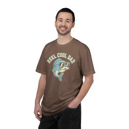Reel Cool Dad T-Shirt In Lightweight adventure tee for outdoor lovers Perfect for hiking camping or road trips Made from soft breathable cotton for all-day comfort Ideal for nature lovers and adventurers FAYO Threads outdoor apparel remember Fun Awaits You Outside