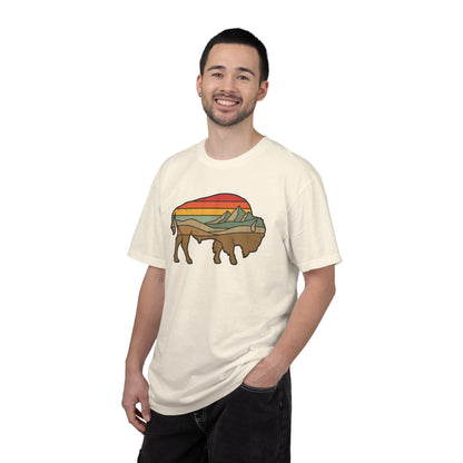 Retro Buffalo T-Shirt In Lightweight adventure tee for outdoor lovers Perfect for hiking camping or road trips Made from soft breathable cotton for all-day comfort Ideal for nature lovers and adventurers FAYO Threads outdoor apparel remember Fun Awaits You Outside