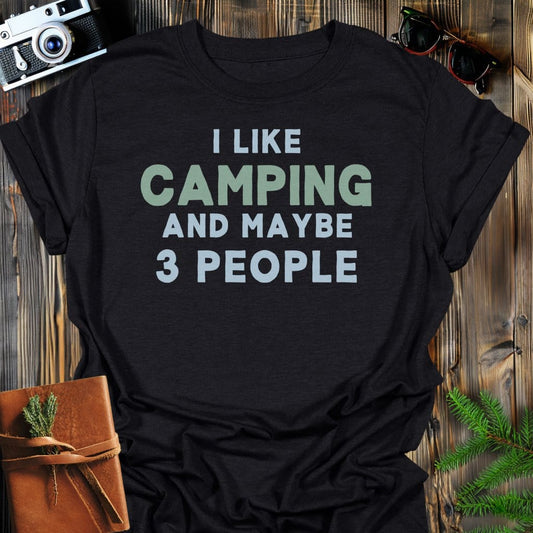 Camping Mood T-Shirt In Black / S Lightweight adventure tee for outdoor lovers Perfect for hiking camping or road trips Made from soft breathable cotton for all-day comfort Ideal for nature lovers and adventurers FAYO Threads outdoor apparel remember Fun Awaits You Outside