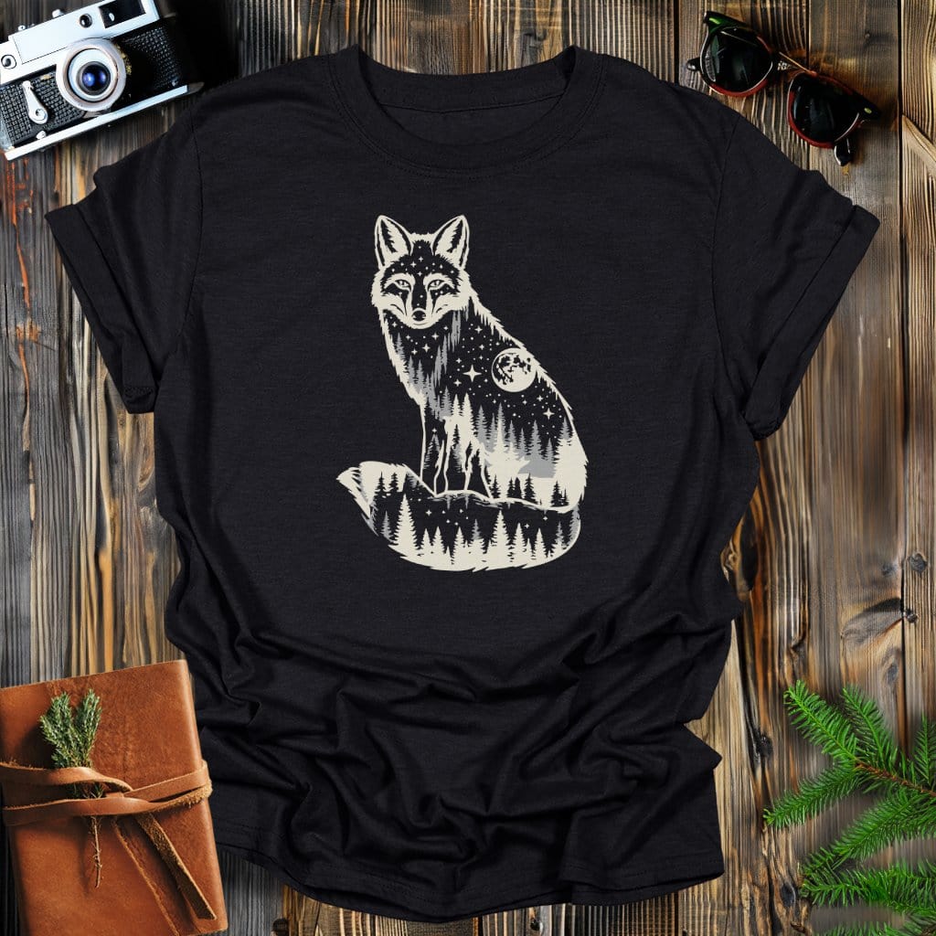 MyDesigns T-Shirt S / Black Moonlite Fox T-Shirt