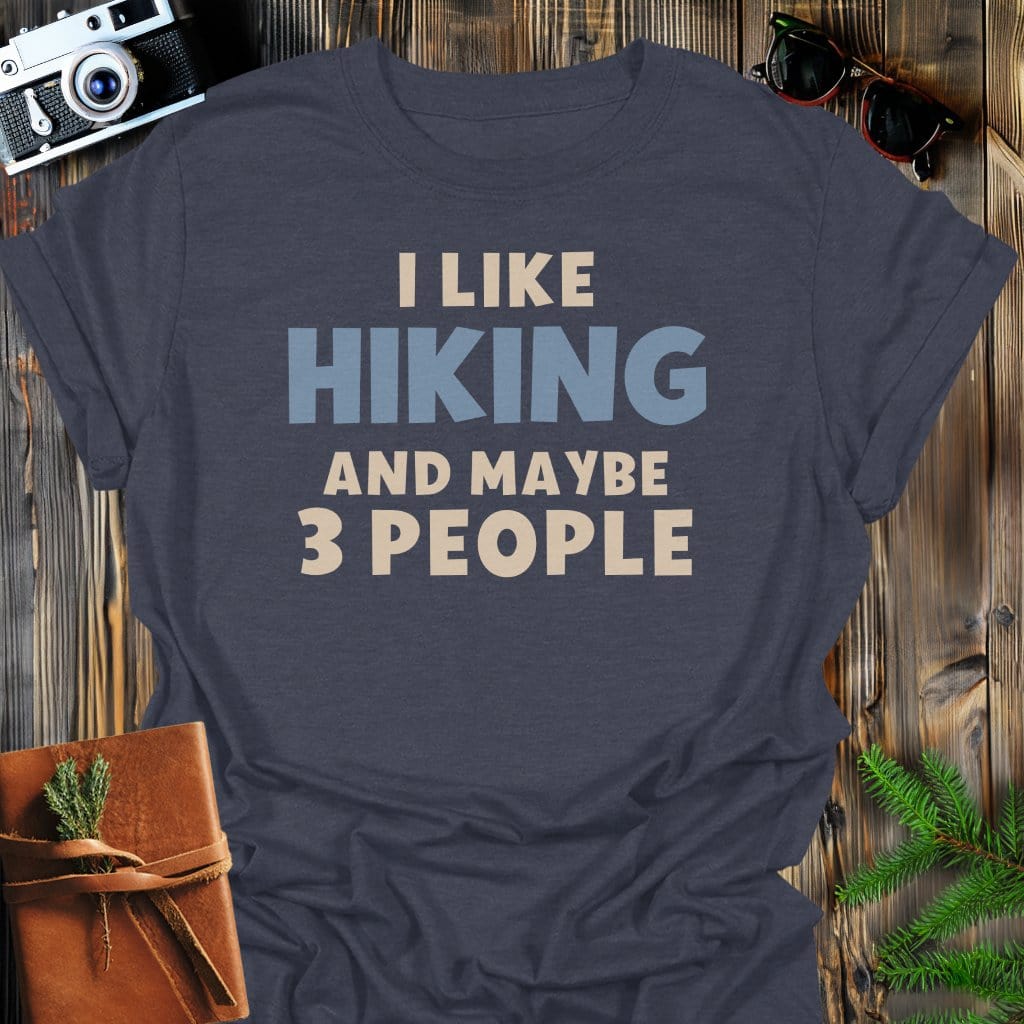 Hiking Mood T-Shirt In Dark Heather / S Lightweight adventure tee for outdoor lovers Perfect for hiking camping or road trips Made from soft breathable cotton for all-day comfort Ideal for nature lovers and adventurers FAYO Threads outdoor apparel remember Fun Awaits You Outside