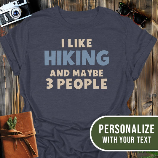 Personalized Hiking Mood T-Shirt In Dark Heather / S Lightweight adventure tee for outdoor lovers Perfect for hiking camping or road trips Made from soft breathable cotton for all-day comfort Ideal for nature lovers and adventurers FAYO Threads outdoor apparel remember Fun Awaits You Outside