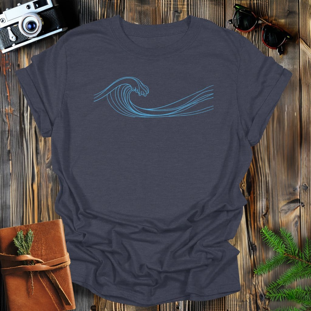 MyDesigns T-Shirt S / Dark Heather Wavy Lines T-Shirt