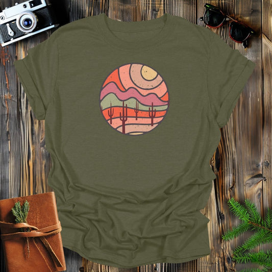 MyDesigns T-Shirt S / Military Green Peaceful Desert T-Shirt