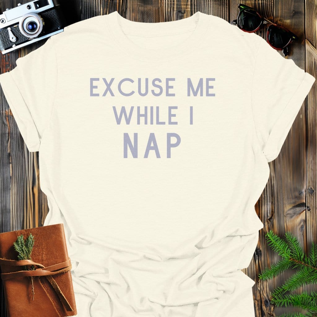 Nap Needed T-Shirt In Natural / S Lightweight adventure tee for outdoor lovers Perfect for hiking camping or road trips Made from soft breathable cotton for all-day comfort Ideal for nature lovers and adventurers FAYO Threads outdoor apparel remember Fun Awaits You Outside