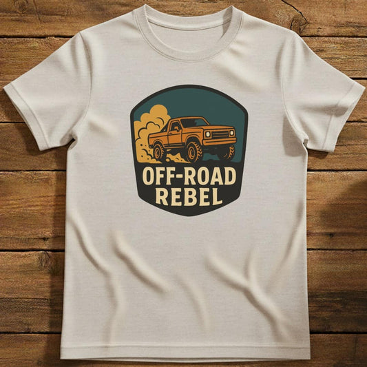 Off-Road Rebel 4x4 T-Shirt In S / Natural Lightweight adventure tee for outdoor lovers Perfect for hiking camping or road trips Made from soft breathable cotton for all-day comfort Ideal for nature lovers and adventurers FAYO Threads outdoor apparel remember Fun Awaits You Outside