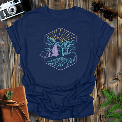 MyDesigns T-Shirt S / Navy Campsite Nineties T-Shirt