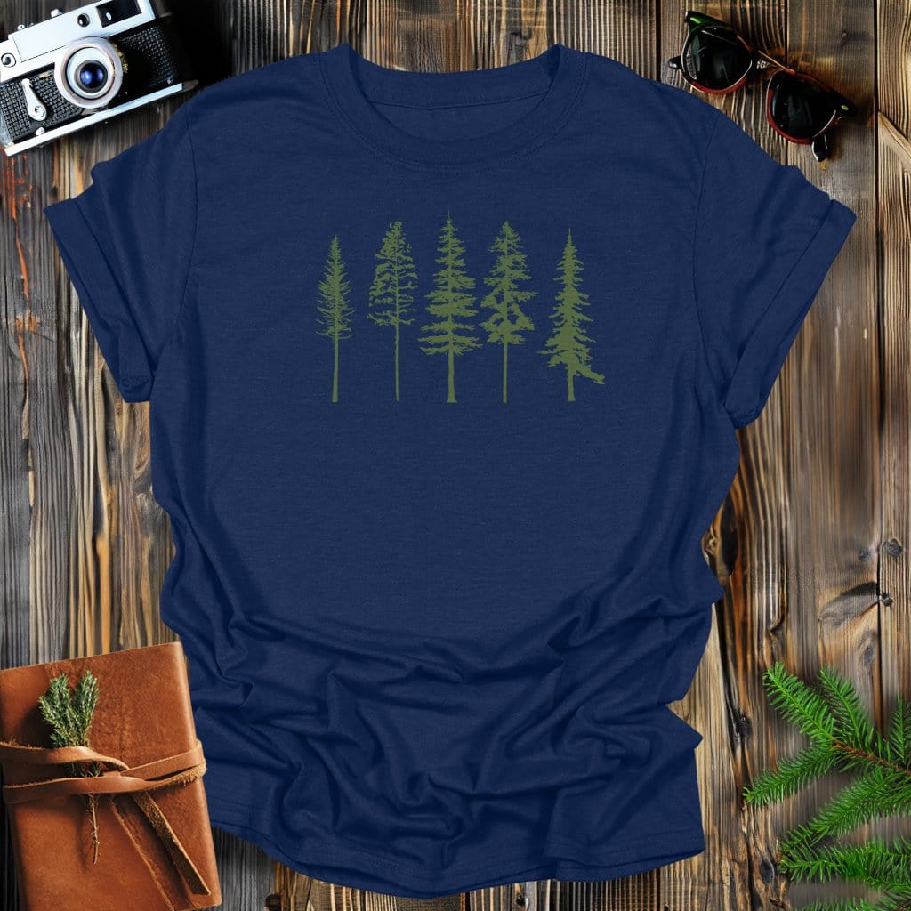 MyDesigns T-Shirt S / Navy Evergreens T-Shirt