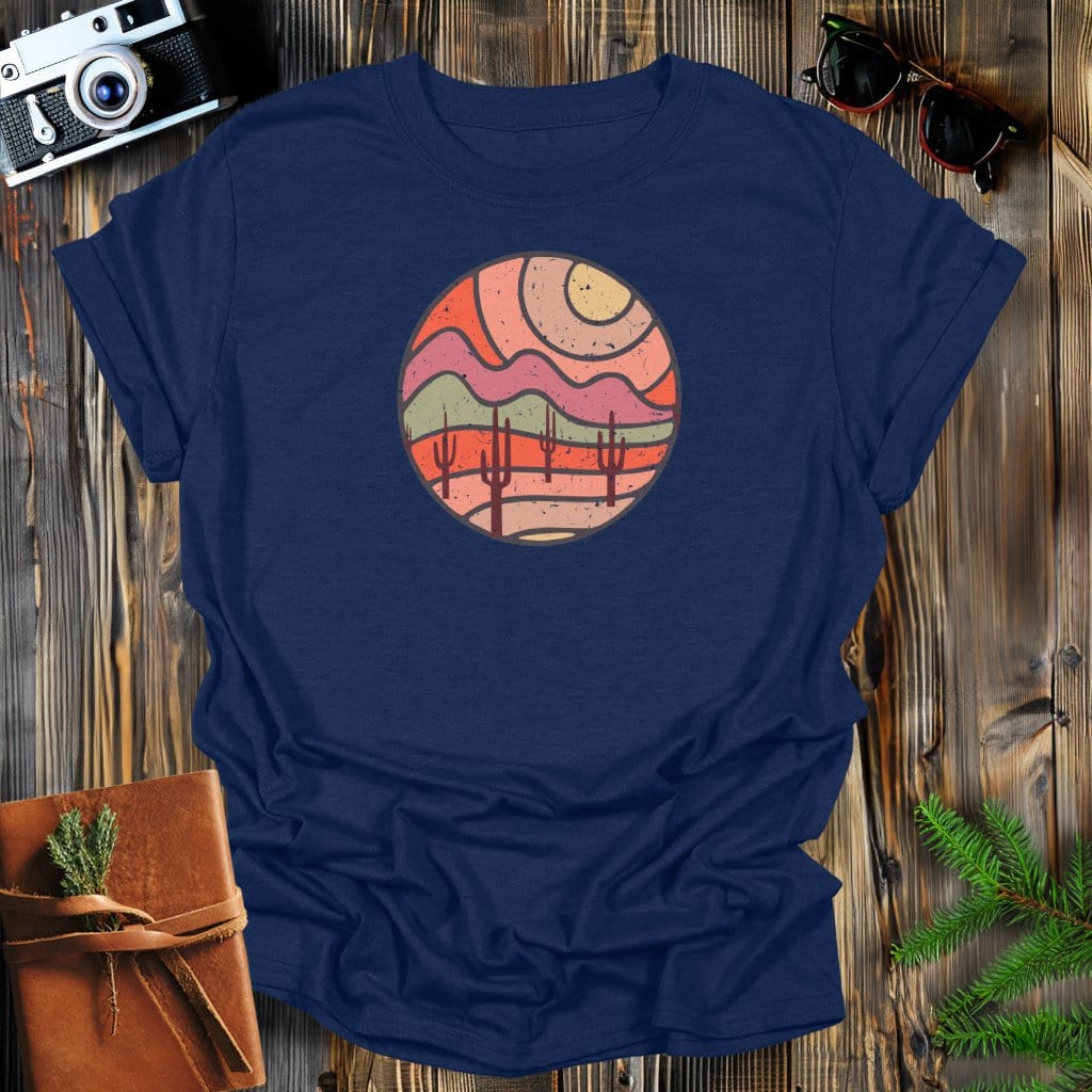 MyDesigns T-Shirt S / Navy Peaceful Desert T-Shirt