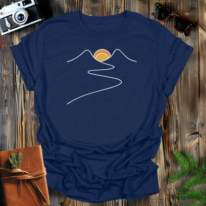 MyDesigns T-Shirt S / Navy Sunset Path T-Shirt