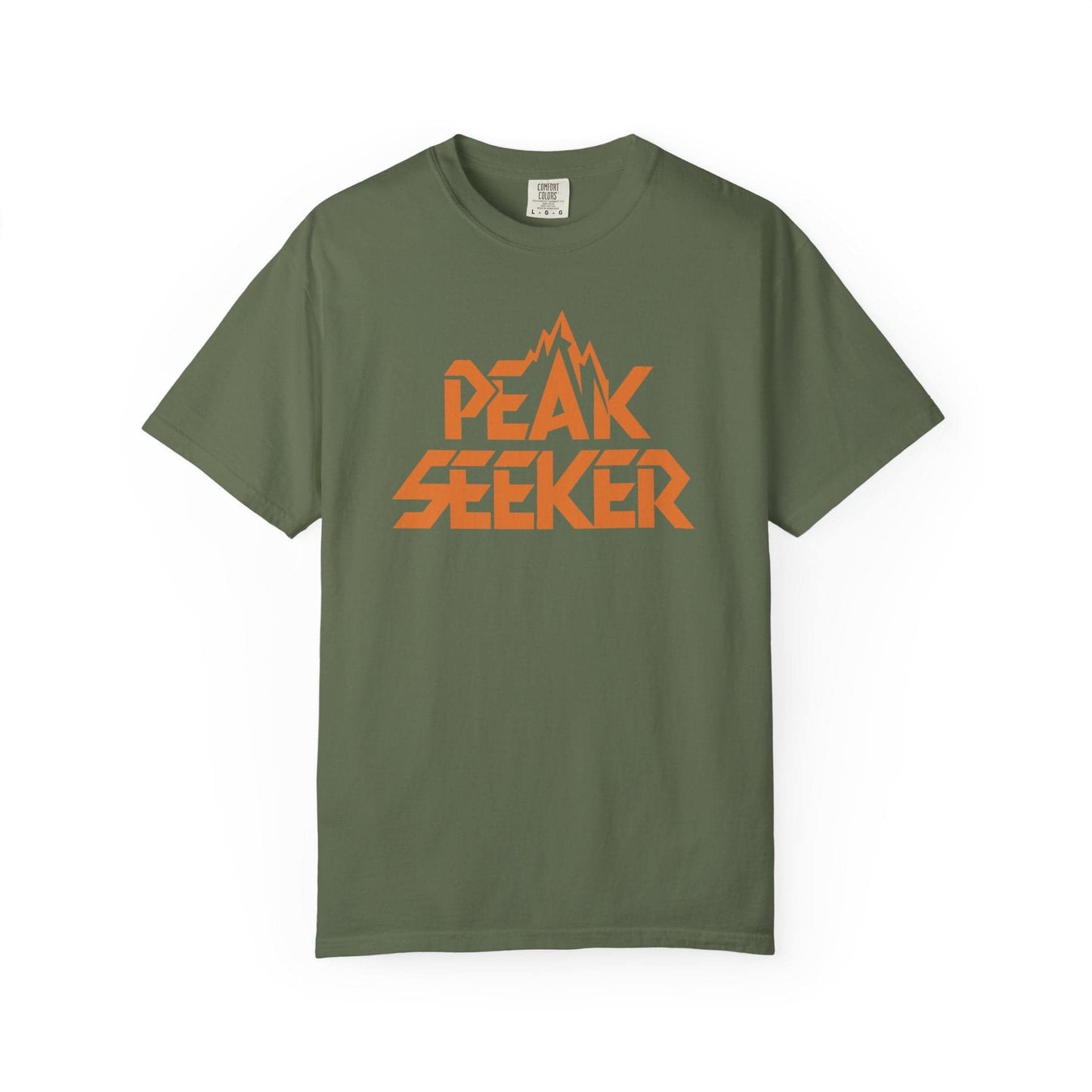 Peak Seeker T-Shirt In Sage / S Lightweight adventure tee for outdoor lovers Perfect for hiking camping or road trips Made from soft breathable cotton for all-day comfort Ideal for nature lovers and adventurers FAYO Threads outdoor apparel remember Fun Awaits You Outside