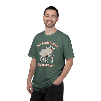 Spirit Animal Has Bad Knees T-Shirt In Lightweight adventure tee for outdoor lovers Perfect for hiking camping or road trips Made from soft breathable cotton for all-day comfort Ideal for nature lovers and adventurers FAYO Threads outdoor apparel remember Fun Awaits You Outside