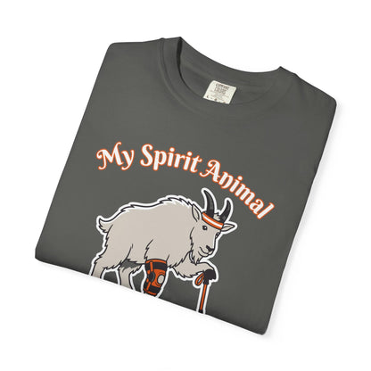 Spirit Animal Has Bad Knees T-Shirt In Lightweight adventure tee for outdoor lovers Perfect for hiking camping or road trips Made from soft breathable cotton for all-day comfort Ideal for nature lovers and adventurers FAYO Threads outdoor apparel remember Fun Awaits You Outside