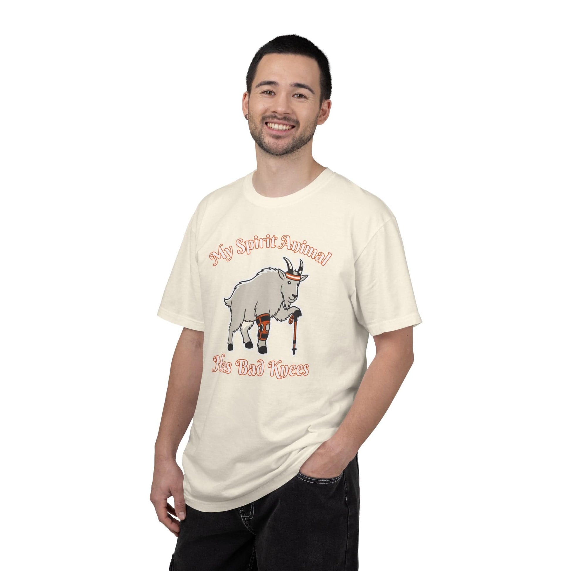 Spirit Animal Has Bad Knees T-Shirt In Lightweight adventure tee for outdoor lovers Perfect for hiking camping or road trips Made from soft breathable cotton for all-day comfort Ideal for nature lovers and adventurers FAYO Threads outdoor apparel remember Fun Awaits You Outside