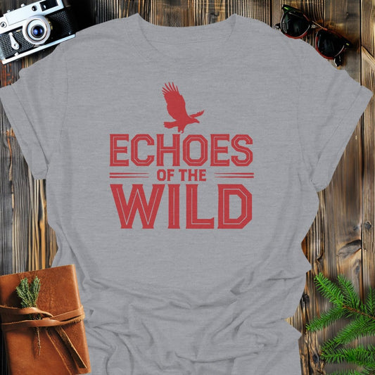 Echos of the Wild T-Shirt In Sport Grey / S Lightweight adventure tee for outdoor lovers Perfect for hiking camping or road trips Made from soft breathable cotton for all-day comfort Ideal for nature lovers and adventurers FAYO Threads outdoor apparel remember Fun Awaits You Outside