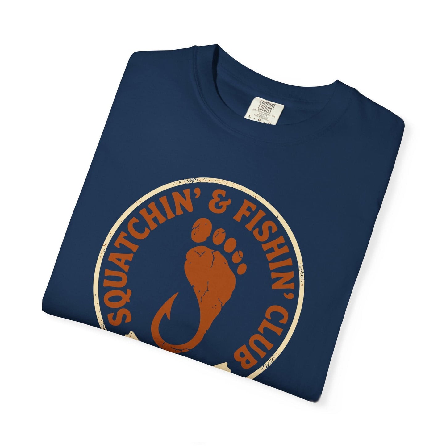 Squatchin' & Fishin' Club T-Shirt In Lightweight adventure tee for outdoor lovers Perfect for hiking camping or road trips Made from soft breathable cotton for all-day comfort Ideal for nature lovers and adventurers FAYO Threads outdoor apparel remember Fun Awaits You Outside