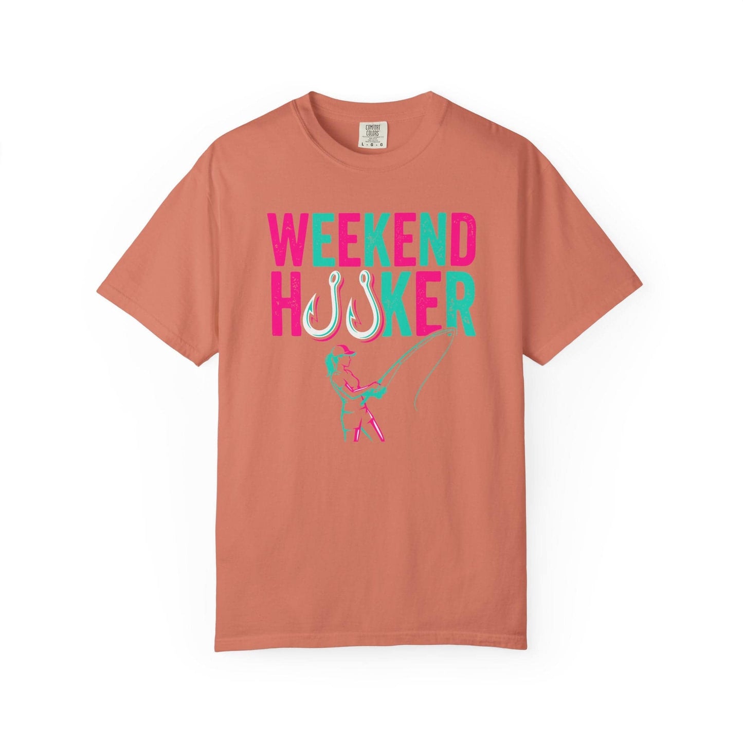 Weekend Hooker T-Shirt In Terracotta / S Lightweight adventure tee for outdoor lovers Perfect for hiking camping or road trips Made from soft breathable cotton for all-day comfort Ideal for nature lovers and adventurers FAYO Threads outdoor apparel remember Fun Awaits You Outside