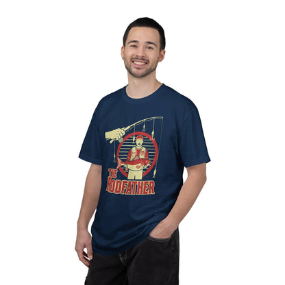 The Rodfather T-Shirt In Lightweight adventure tee for outdoor lovers Perfect for hiking camping or road trips Made from soft breathable cotton for all-day comfort Ideal for nature lovers and adventurers FAYO Threads outdoor apparel remember Fun Awaits You Outside