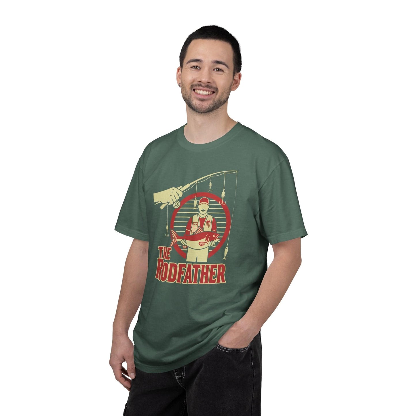The Rodfather T-Shirt In Lightweight adventure tee for outdoor lovers Perfect for hiking camping or road trips Made from soft breathable cotton for all-day comfort Ideal for nature lovers and adventurers FAYO Threads outdoor apparel remember Fun Awaits You Outside