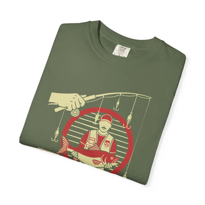 The Rodfather T-Shirt In Lightweight adventure tee for outdoor lovers Perfect for hiking camping or road trips Made from soft breathable cotton for all-day comfort Ideal for nature lovers and adventurers FAYO Threads outdoor apparel remember Fun Awaits You Outside