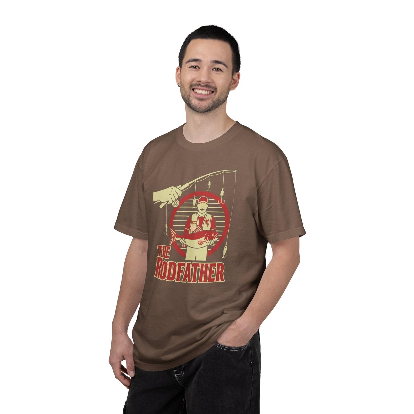 The Rodfather T-Shirt In Lightweight adventure tee for outdoor lovers Perfect for hiking camping or road trips Made from soft breathable cotton for all-day comfort Ideal for nature lovers and adventurers FAYO Threads outdoor apparel remember Fun Awaits You Outside