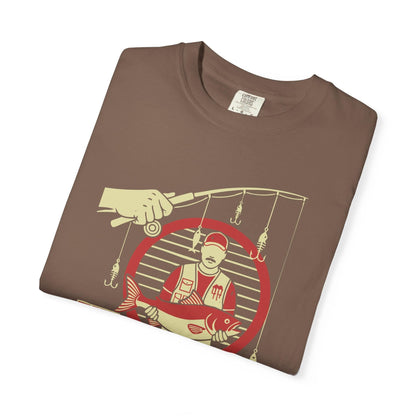 The Rodfather T-Shirt In Lightweight adventure tee for outdoor lovers Perfect for hiking camping or road trips Made from soft breathable cotton for all-day comfort Ideal for nature lovers and adventurers FAYO Threads outdoor apparel remember Fun Awaits You Outside