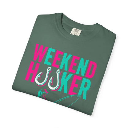 Weekend Hooker T-Shirt In Lightweight adventure tee for outdoor lovers Perfect for hiking camping or road trips Made from soft breathable cotton for all-day comfort Ideal for nature lovers and adventurers FAYO Threads outdoor apparel remember Fun Awaits You Outside