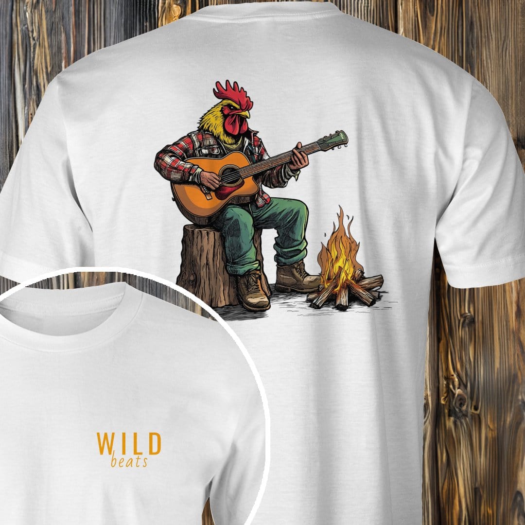 MyDesigns T-Shirt White / S Chicken Campfire Jam T-Shirt