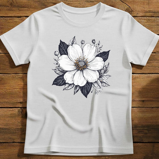 Elegance T-Shirt In White / S Lightweight adventure tee for outdoor lovers Perfect for hiking camping or road trips Made from soft breathable cotton for all-day comfort Ideal for nature lovers and adventurers FAYO Threads outdoor apparel remember Fun Awaits You Outside
