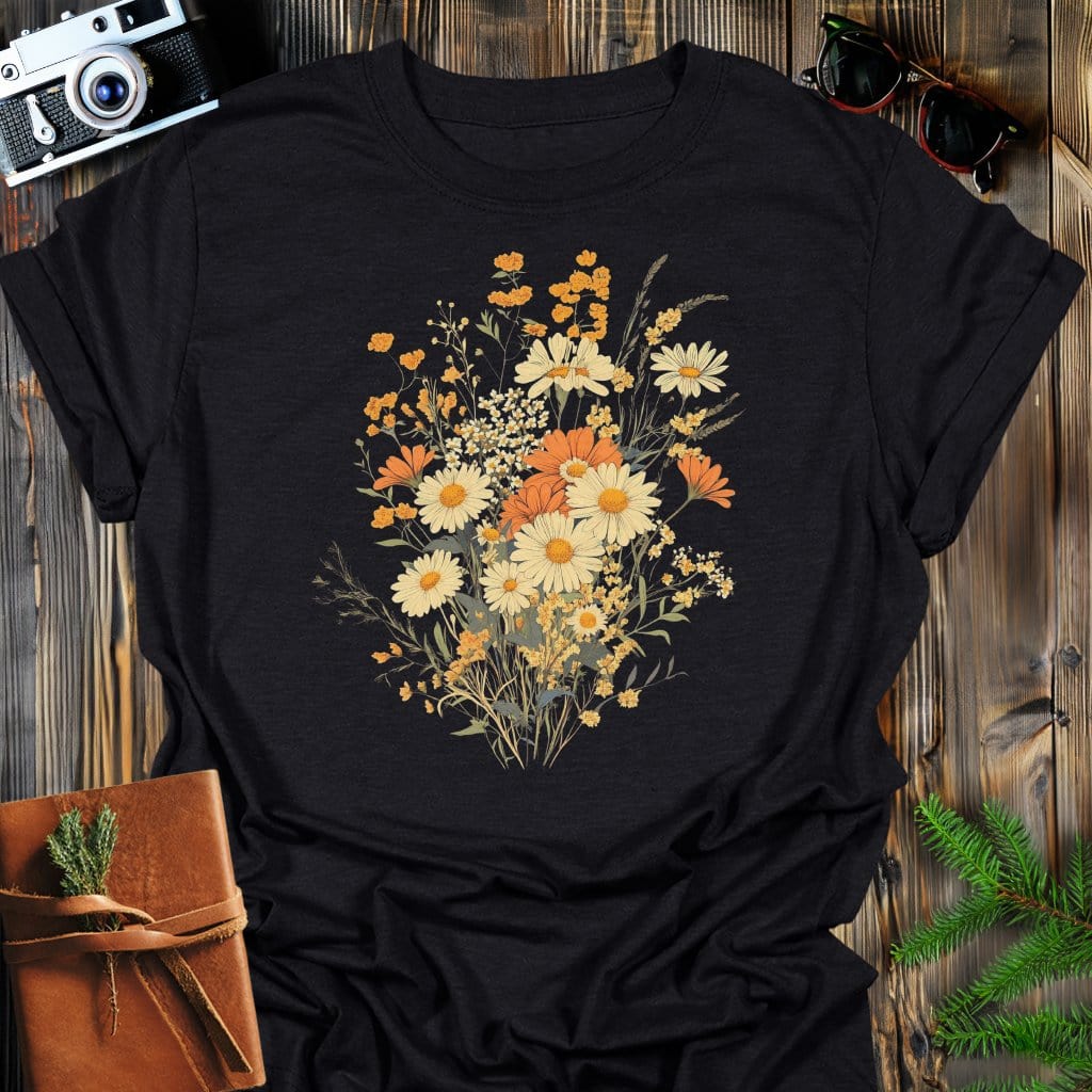 MyDesigns T-Shirts Black / S Wildflower Bliss T-Shirt