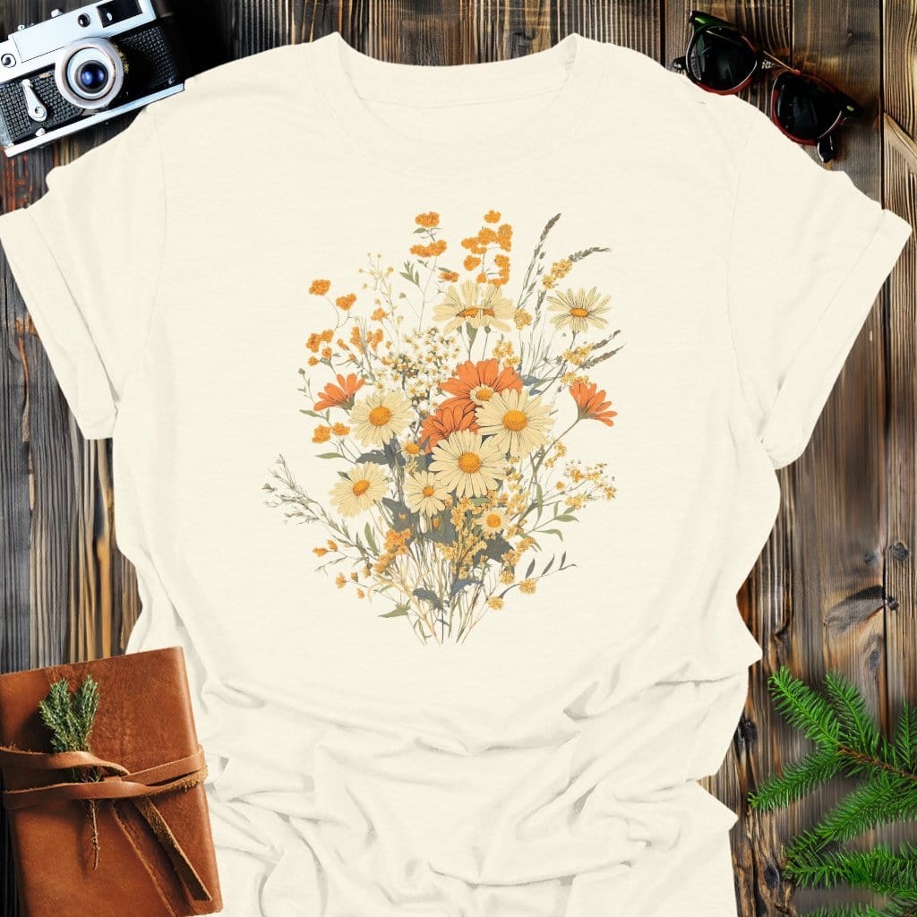 MyDesigns T-Shirts Natural / S Wildflower Bliss T-Shirt