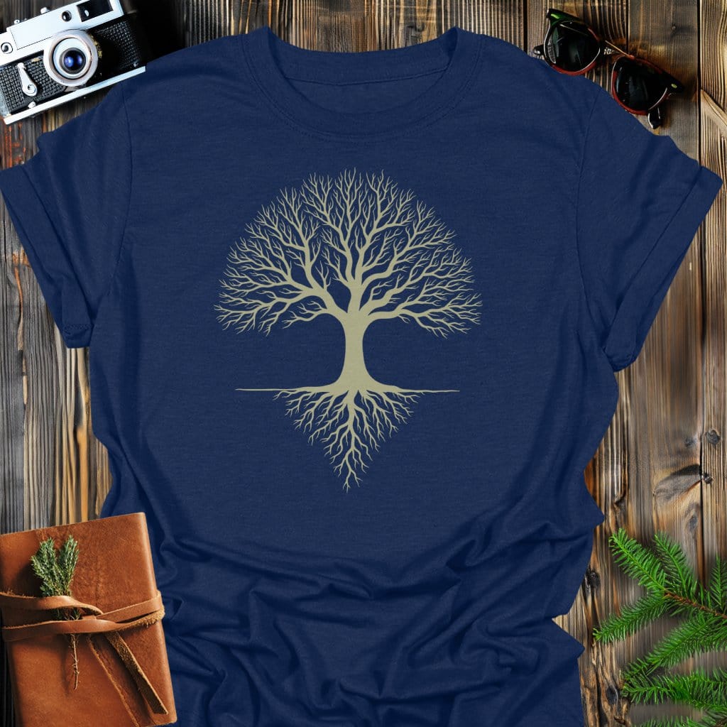 MyDesigns T-Shirts Navy / S Rooted Balance T-Shirt